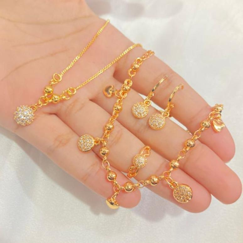 [ TJE ] Titanium Perhiasan Anak Titanium Perhiasan Set