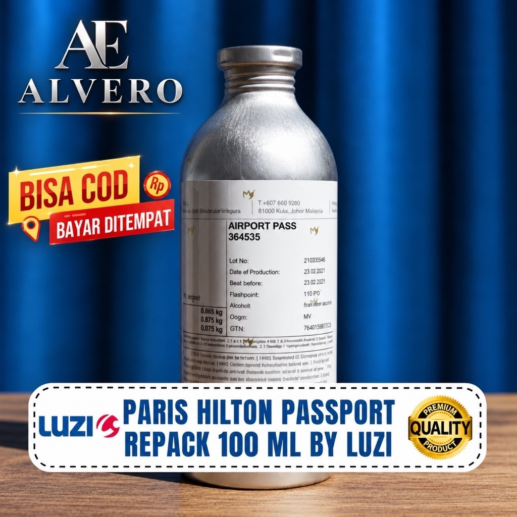 Airport inspired Paris Hilton Pasport by Luzi Parfum Pria Wanita Tahan Lama Pass Repack 100 ml Non A
