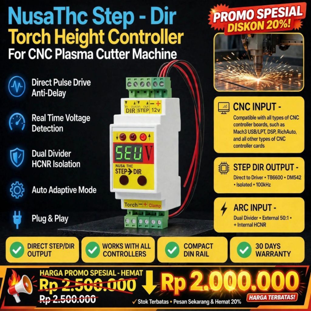 THC Plasma CNC NusaTHC Step - Dir