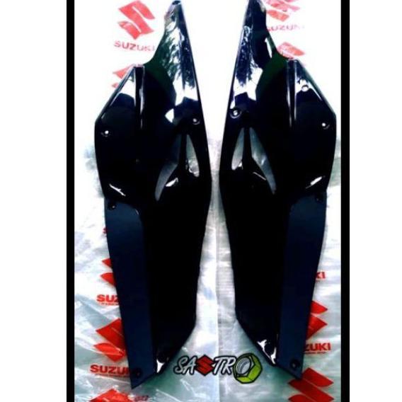 cover frame side body bodi bawah tutup aki kanan kiri skywave blueshine abu abu hitam ori sgp
