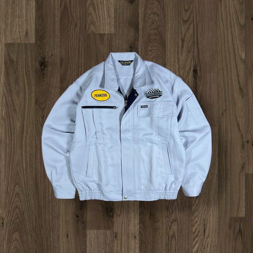 WORK JACKET STRETCH PENNZOIL CAFERACER BY TORAICHI JAPAN