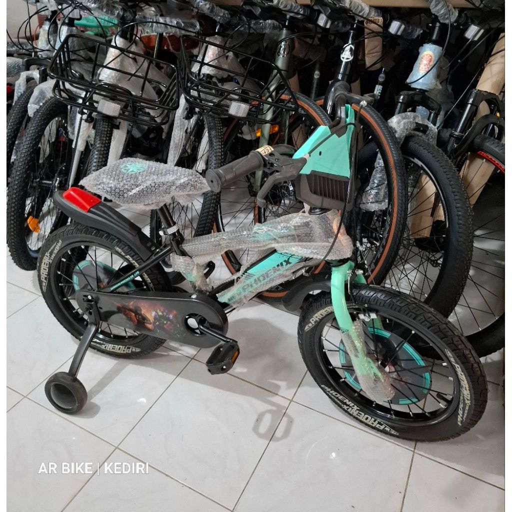 BMX 16 NEW PHOENIX Sepeda Anak Musik Ban Pompa