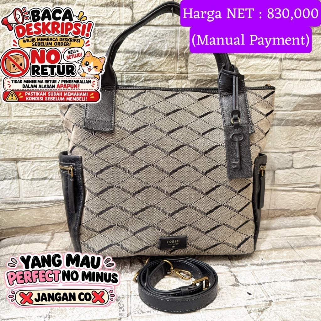 121# NET-Preloved Fossil Emerson Large mix Kanvas