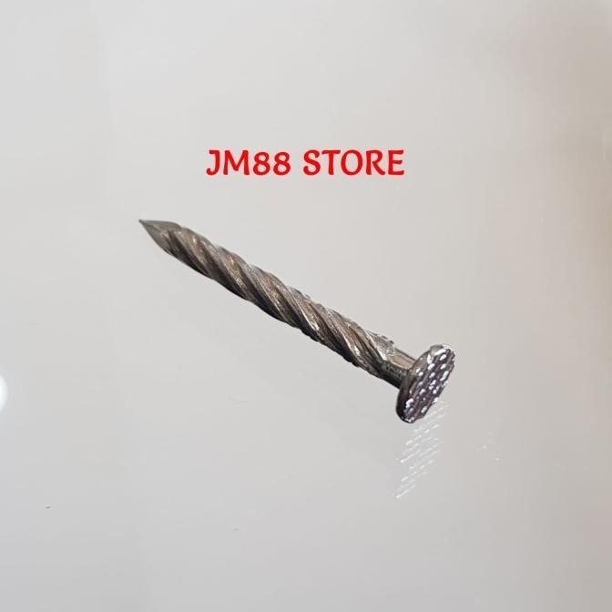 Paku fiber kapal stainless ss / paku ulir stainless paku ulir kayu tembok stainless 2 1/2 inch aSt