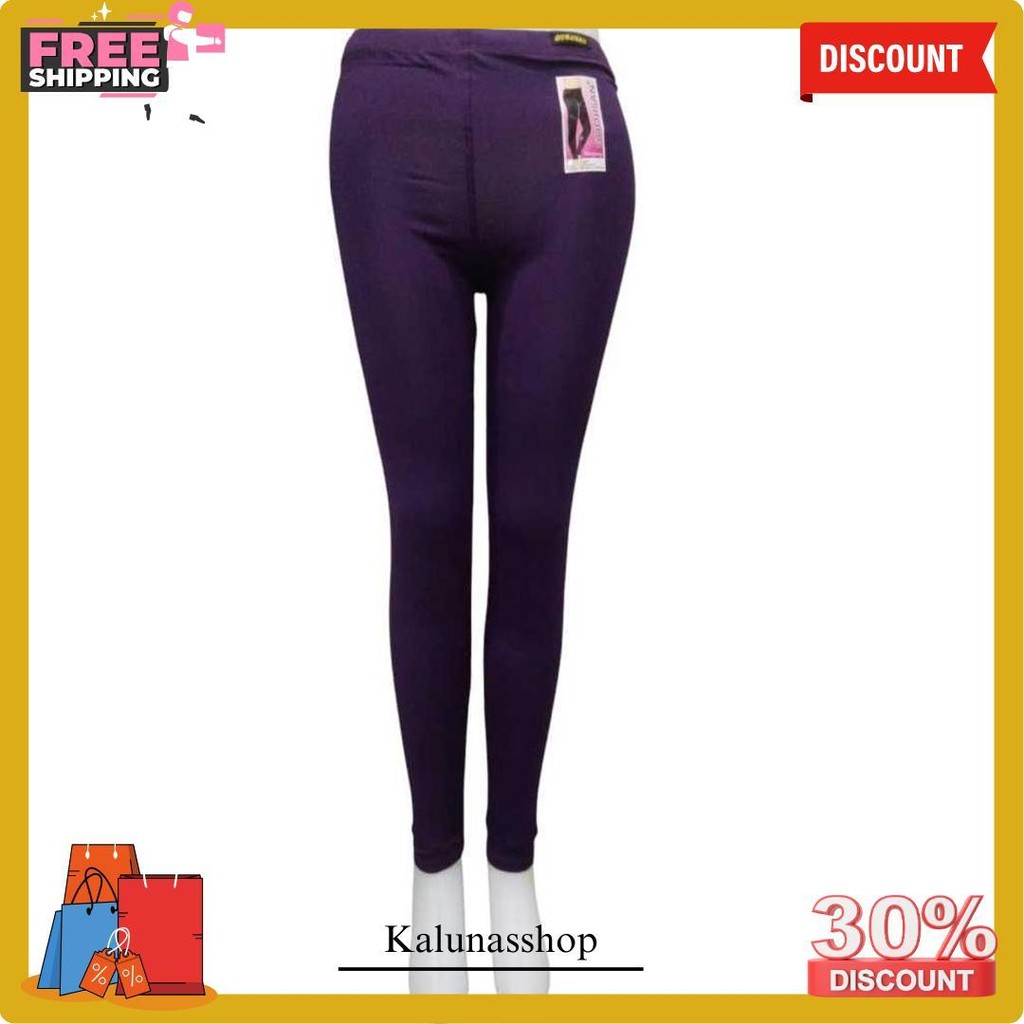 Celana Leging Dewasa Panjang Merek Guojisan Bahan Katun Spandek Impor Uk Std - Jumbo Terlaris