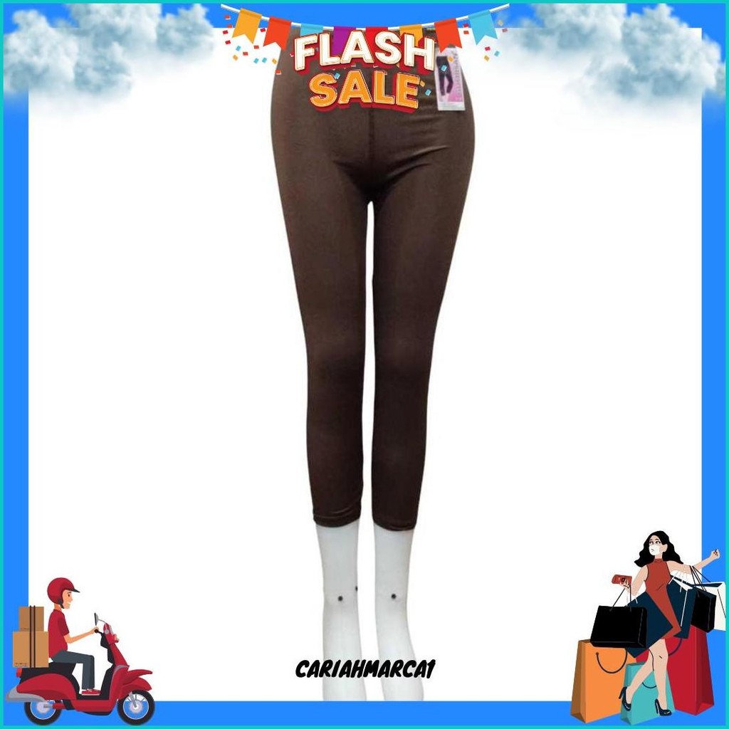 Celana Leging Dewasa 7/8 Merek Guojisan Bahan Katun Spandek Impor Uk Std - Jumbo Terlaris