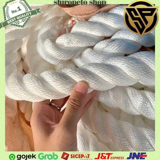 

PROMO DISKON - Tali Tambang nylon 2mm Nilon Putih besar
