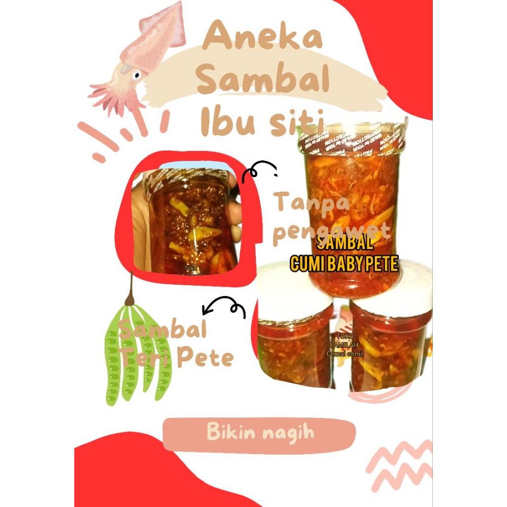 

SAMBAL CUMI BABY PETE ISI 150GRAM