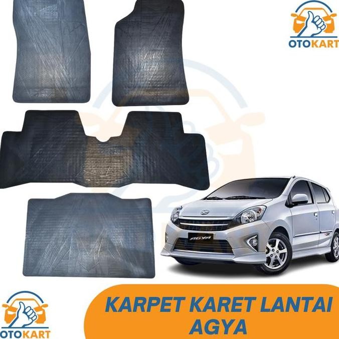 TERMURAH - Karpet Lantai AGYA AYLA Karet / Karpet Mobil Karet AGYA AYLA 1 SET