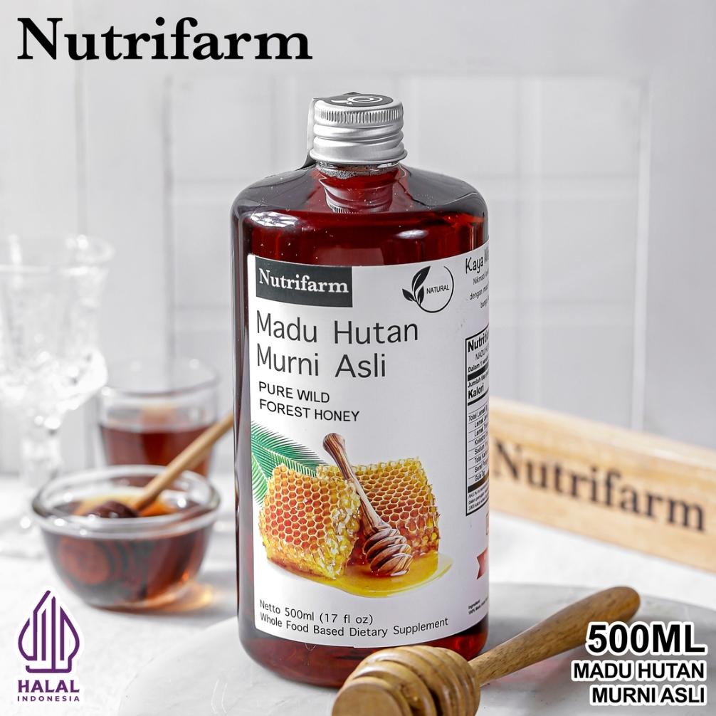

(Terbaru) NUTRIFARM MADU HUTAN 500 ML ORIGINAL HALAL BPOM/ MADU HUTAN ASLI 100% TANPA CAMPURAN APAPUN/ MADU HUTAN LIAR ORIGINAL 100% ALAMI/ MADU HUTAN ORGANIK ORGANIC NUTRIFARM/ WILD HONEY ORGANIC ORIGINAL/ MADU HUTAN KALIMANTAN ASLI/ MADU HUTAN LIAR