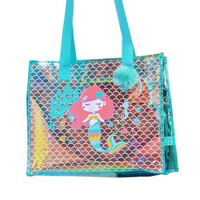 Kiddy Star Tote Bag Anak Mermaid - Biru