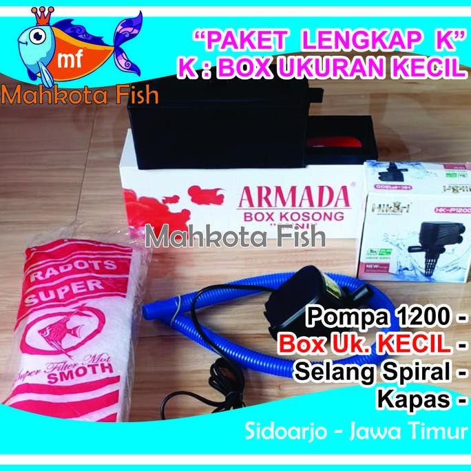 Promo PAKET LENGKAP Top Filter Aquarium dan Pompa Aquarium 1200 | HEMAT ENER COD