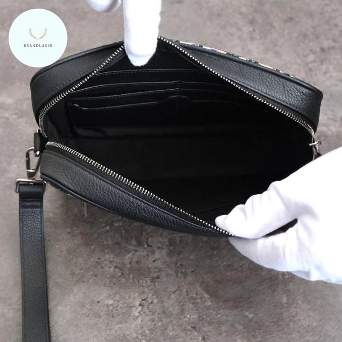 Dior Pouch Kasai Blue & Black Oblique Canvas