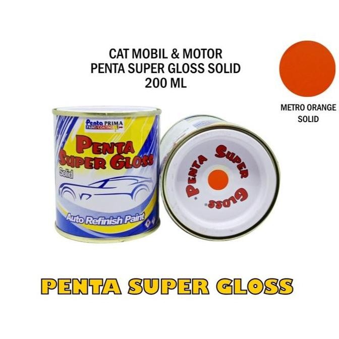 =====] PENTA METRO ORANGE 2101 200 gram -  cat oren penta super gloss - cat penta orange - cat penta