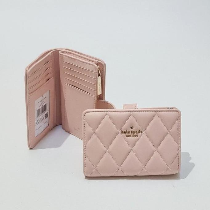 Dompet Wanita Original - Ks Carey Smooth Quilted Leather Medium Wallet