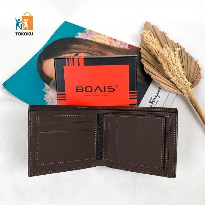 Bovis 09 Dompet Lipat Pria Kulit Pu Premium Quality Dompet Laki-Laki Import