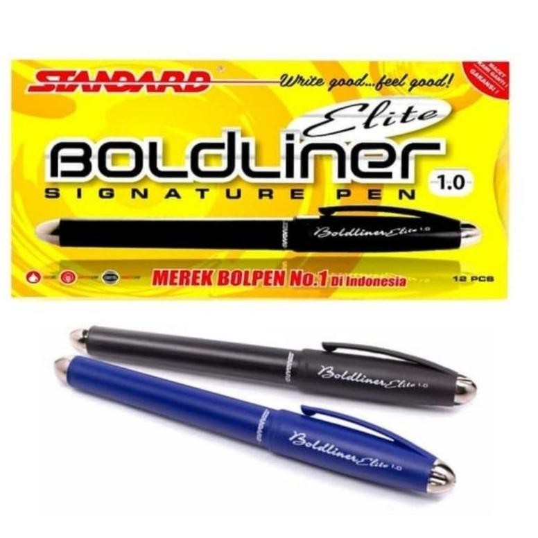Pulpen Boldr Elite 1.0 mm Standar 1 Lusin
