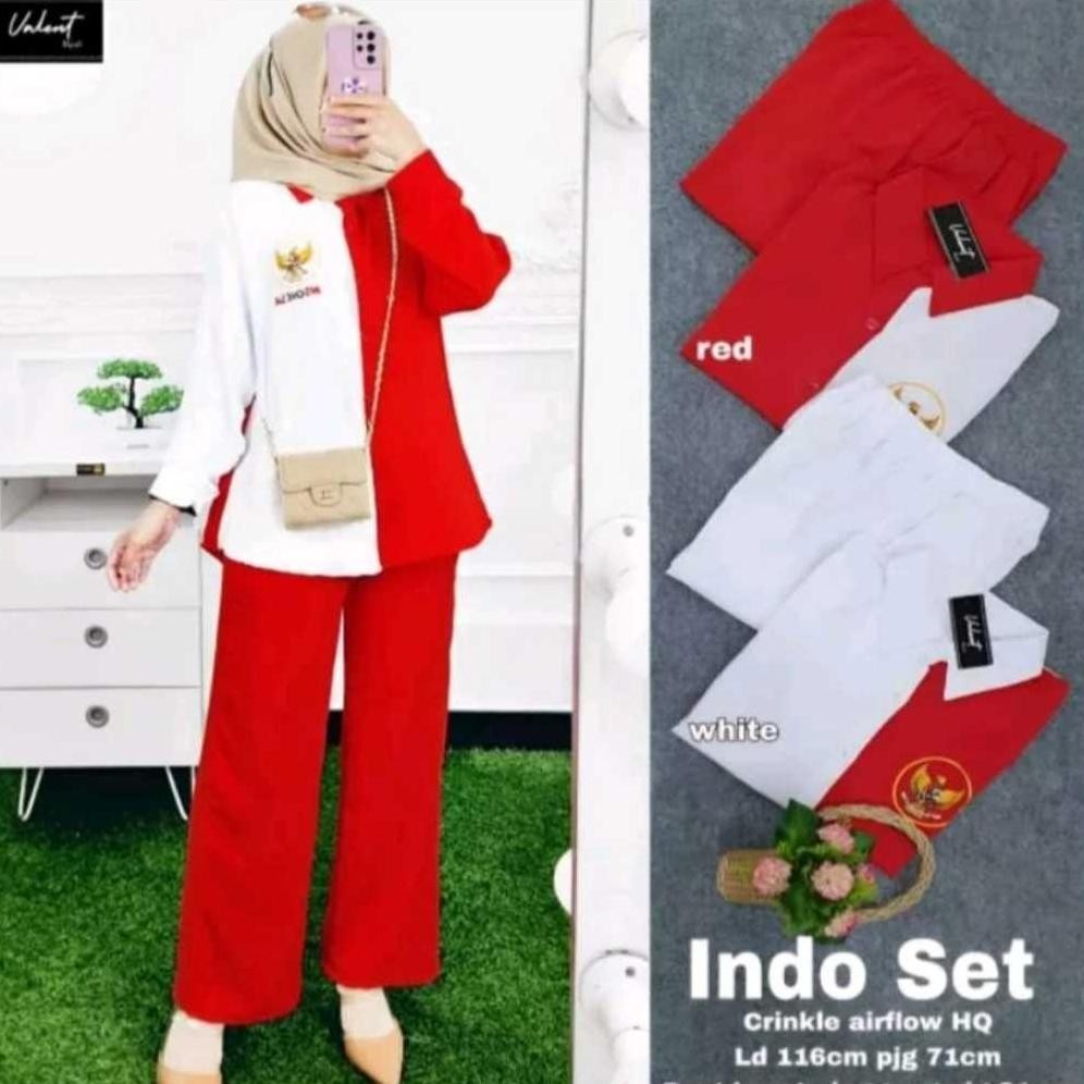 Tr24 Wd-54 Setelan Wanita 17 Agustus Terbaru // Baju 17 Agustus Dewasa // Baju 17 Agustus Couple // 