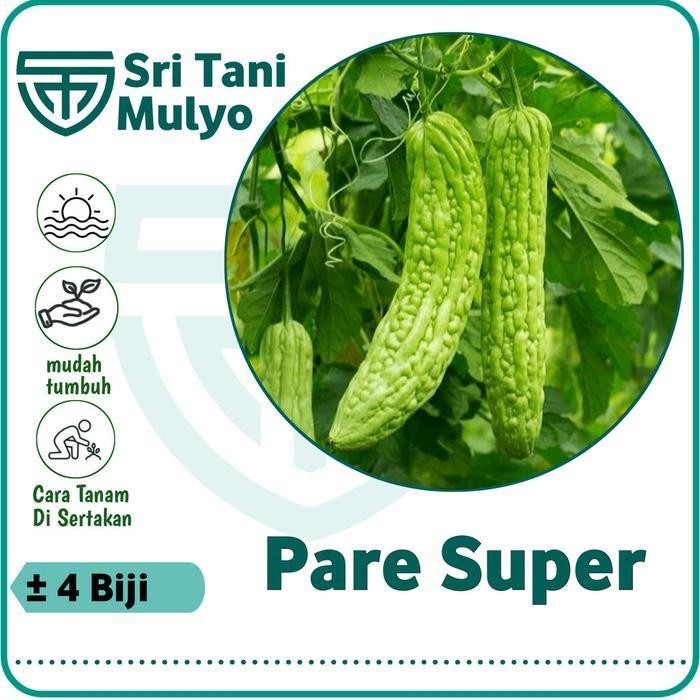 Cod - 4 Biji - Benih Pare Paria Raden F1 - Panah Merah / Biji Pare / Bibit Pare / Benih Sayur / Tana