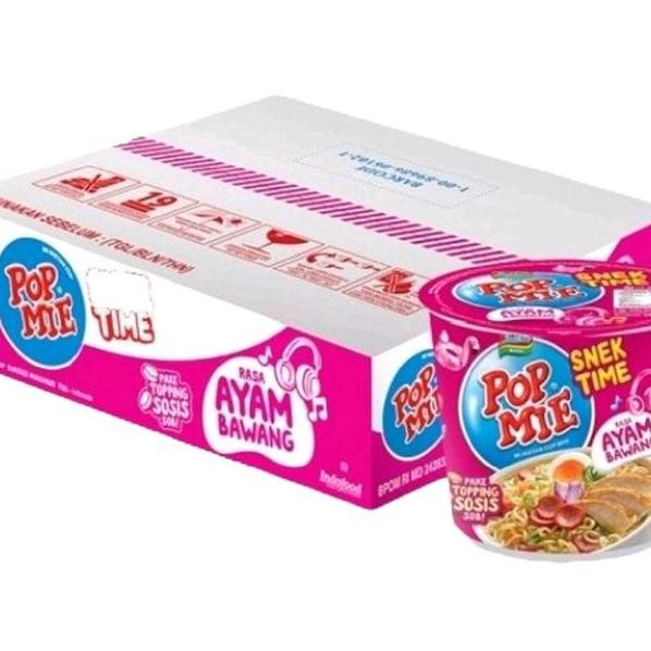 

1 Dus Isi 12 Pcs Pop Mie Mini Snek Time Rasa Ayam Bawang 40 Gram N Noodles Cup Kuah Food Soto Kari Goreng Pedas