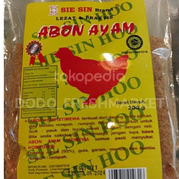 

Sie Sin Abon Ayam 200Gr