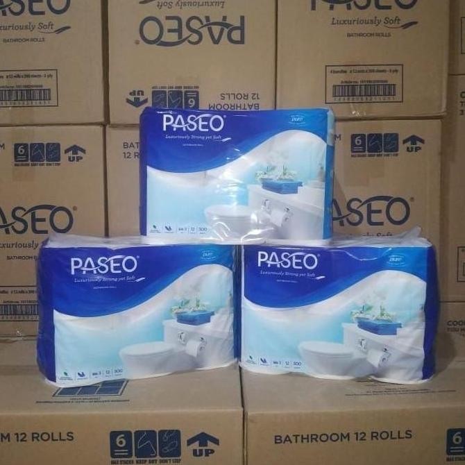 Tissue toilet Paseo 12 rolls 3 ply / tissue bathroom paseo / tissue toilet paseo non embossed 12 rol