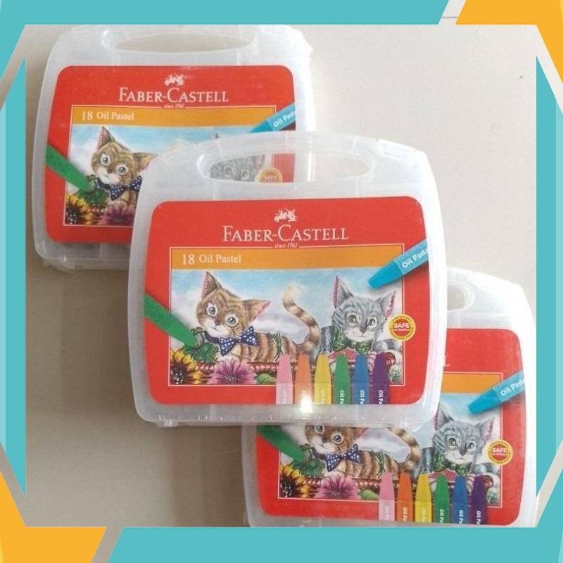 

Bisa COD Crayon Oil Pastel Faber Castell 18 Warna Ekonomis ( Set ) [ Original ] ( Free Bubble & Dus ) KSM-62