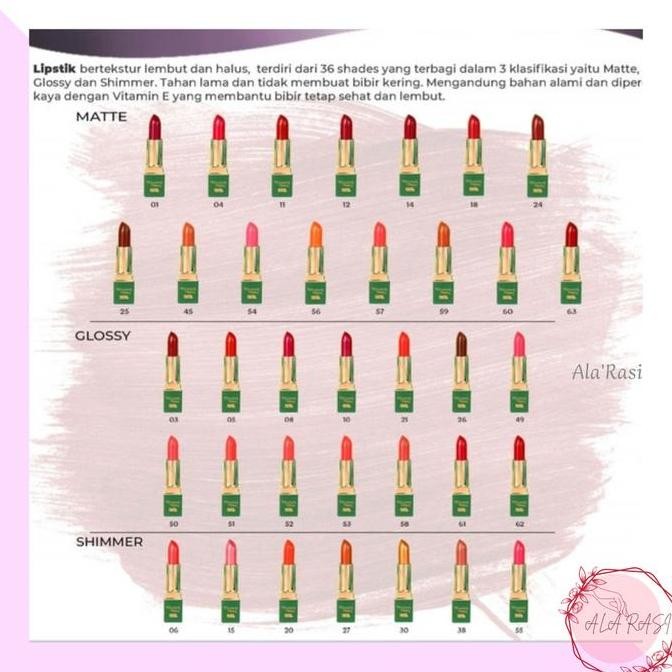 Promo Lipstik Ms Elizabeth Helen Arab BPOM Tanpa Box Lipstick Kosmetik Bibir Lipmatte COD