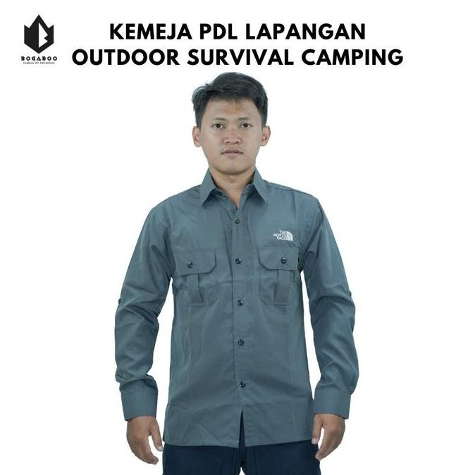 ready  Kemeja Tactical Lengan Panjang Pria - Kemeja PDL Lapangan Outdoor TNF