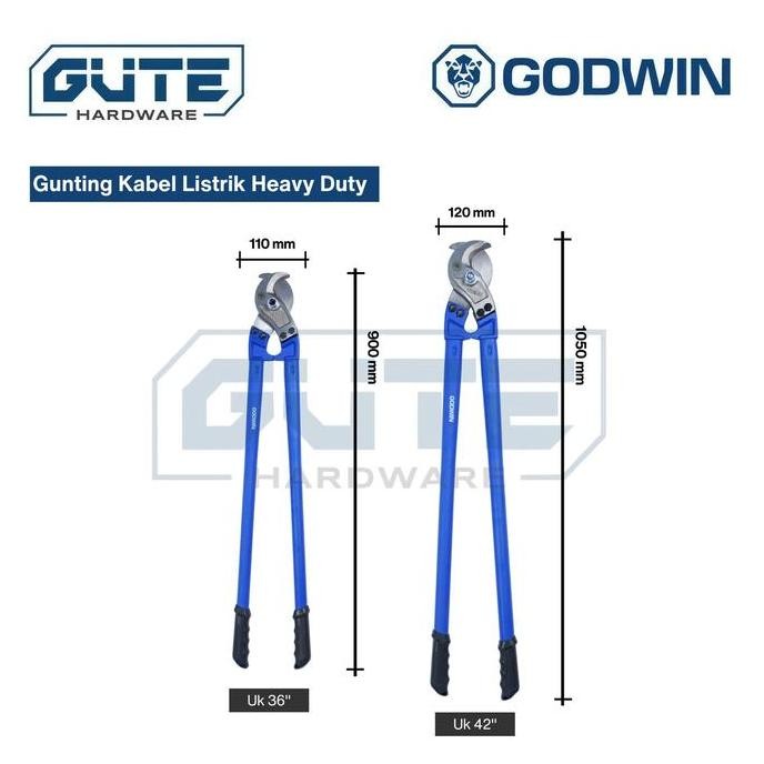 Godwin Tang Potong Kabel Besar Gunting Kabel Listrik Heavy Duty 36 Inch (900Mm)/ Cable Cutter Kokoh 