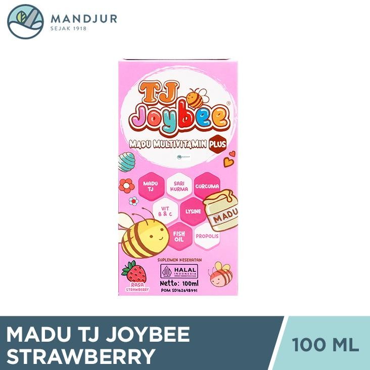 

(Terbaru) Madu TJ Joybee Strawberry 100 mL - Madu Multivitamin Anak (Terlaris)