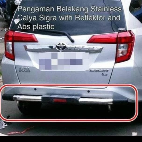 PENGAMAN TANDUK INJAKAN BUMPER BELAKANG MOBIL TOYOTA CALYA DAIHATSU SIGRA