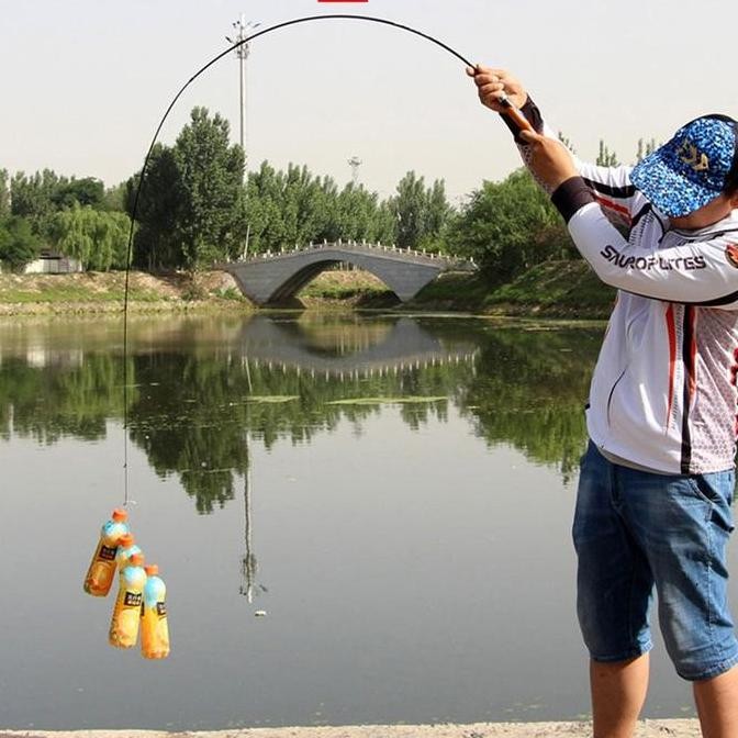 Joran Pancing Spinning Carbon Fiber Sambung 2 Bagian Tongkat