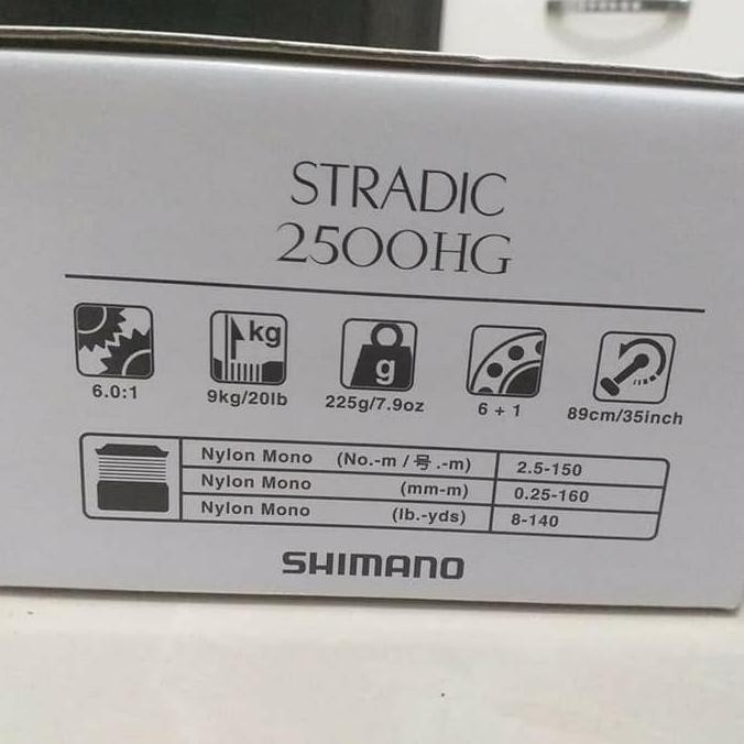 Reel Shimano STRADIC FL 2500HG New 2019 Best Seller Drag 9Kg