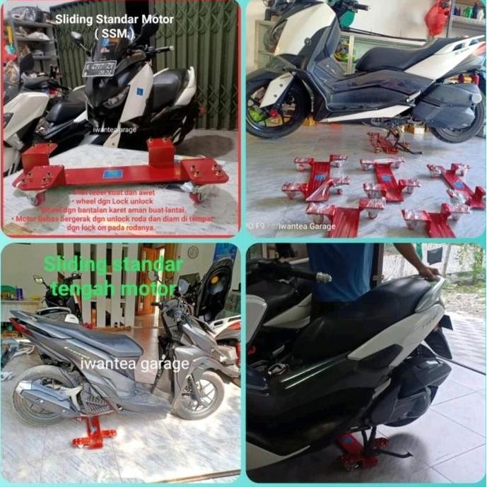 Sliding pedok standar tengah Motor