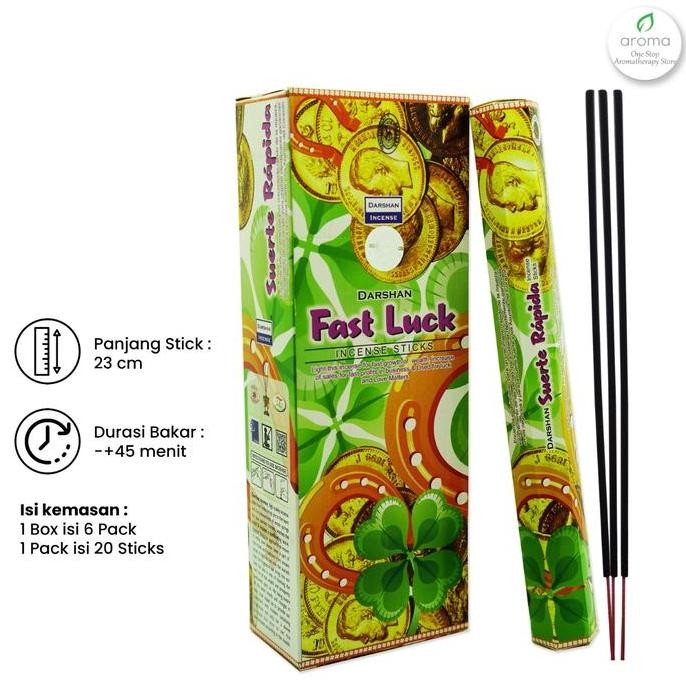 Dupa India (Aromaterapi) Hexa - Darshan Fast Luck [terbaik]