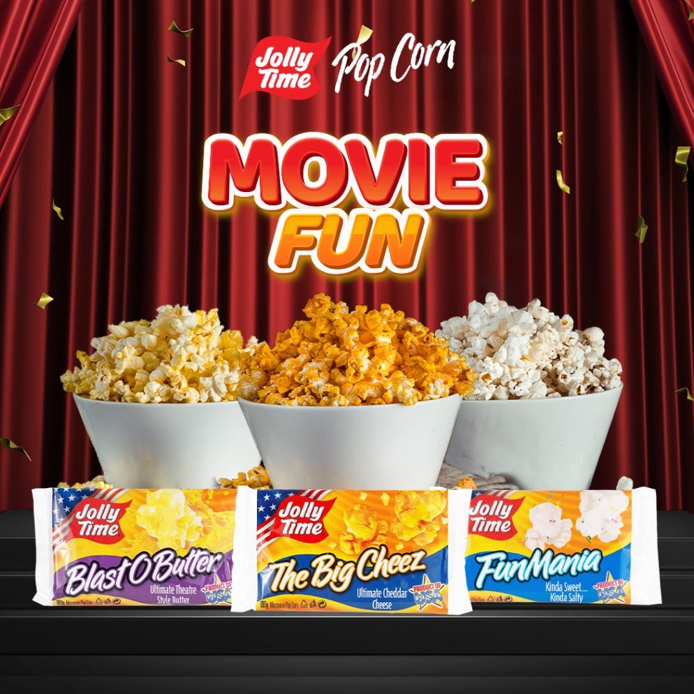

Exclusive Merry Jo X Jolly Time - Paket Movie Fun (1Bob, 1Fm, 1Tbc) - Mircowave Popcorn