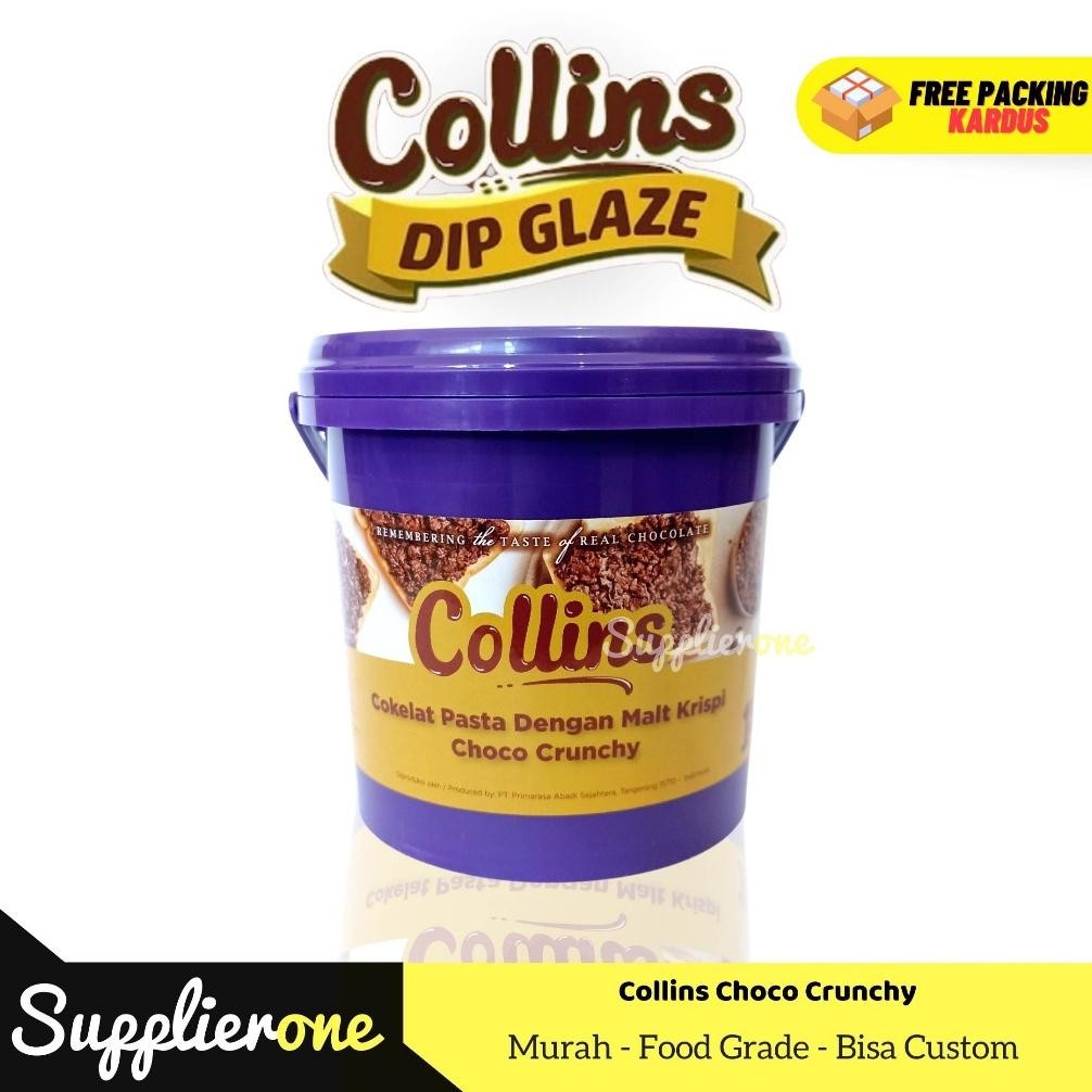 

Collins Dip Glaze 1 Kg / Collins Choco Crunchy / Collins Coklat / Collins Tiramisu / Collins Strawberry / Collins Taro / Collins White 1 Kg