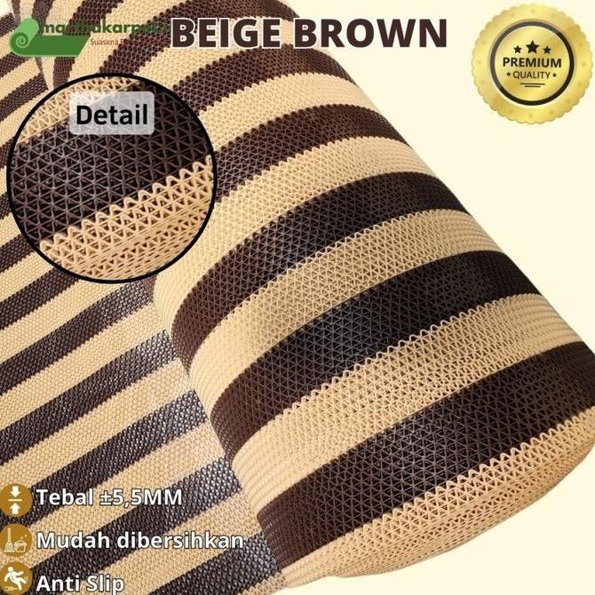 TERBARU Karpet PVC Kamar Mandi 100cm x 120cm, S Mat, keset kamar mandi, Karpet Jaring Tebal (LEBAR 1