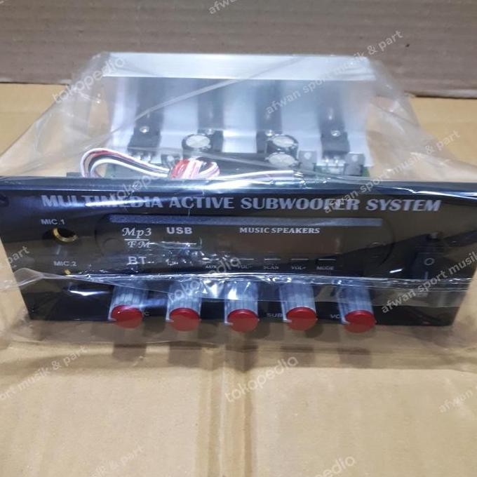 Modul Kit Speaker Aktif with Mp3 player 2 x 150 watt Stereo .