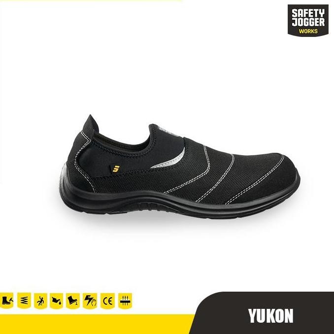TERLARIS - SEPATU SAFETY JOGGER YUKON BLACK SP SRC