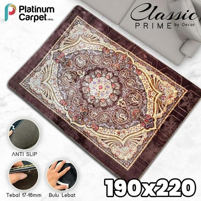 PROMO - Karpet Busa Malaysia Oscar Classic Turkish Series Size Jumbo polyester