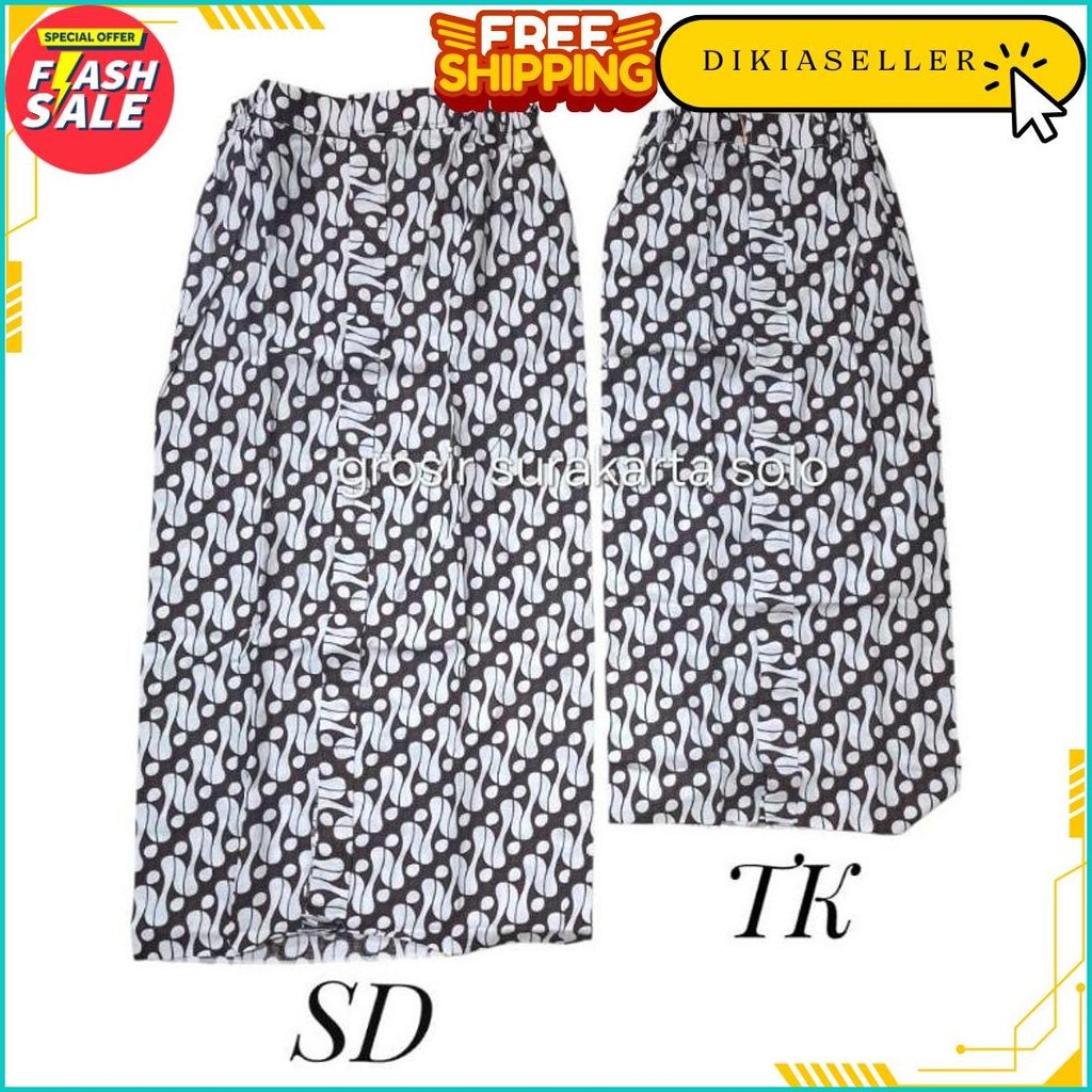 Rok Wiru Anak Tk/Sd / Rok Instan Wiru Jarik Anak / Rok Batik Wiru Instan Terlaris