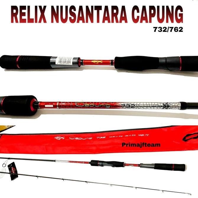 Joran relix nusantara capung ul 622 ,662, 702 , 732 dan 762 joran casting ring seaguide Pancing Orig