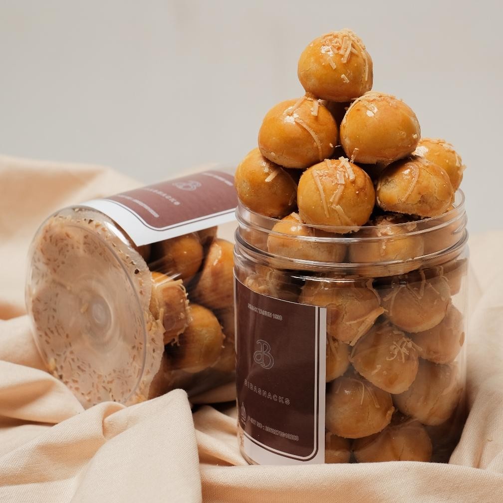 

Kue Nastar Spesial Keju Beli 1 Toples Gratis 1 Kemasan Pouch Kue Semprit / Sagu Biba Snacks