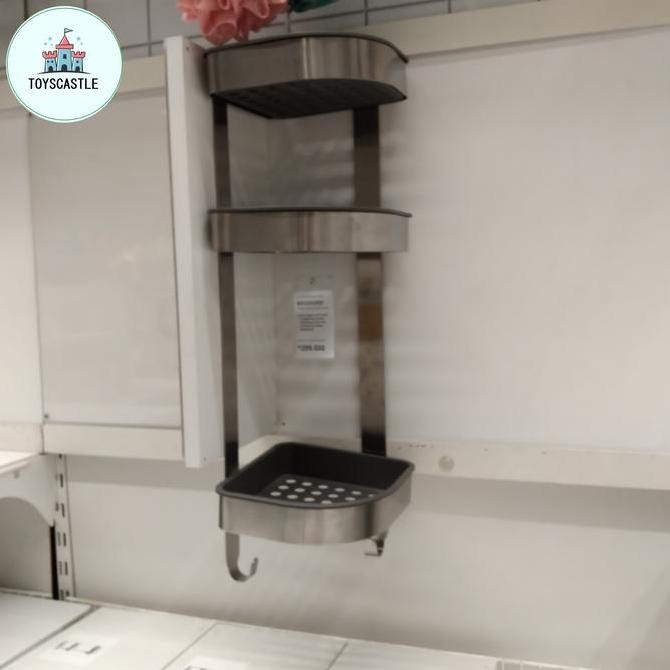 Rak sabun utk kamar mandi,rak sudut stainless steel,rak 3 tingkat
