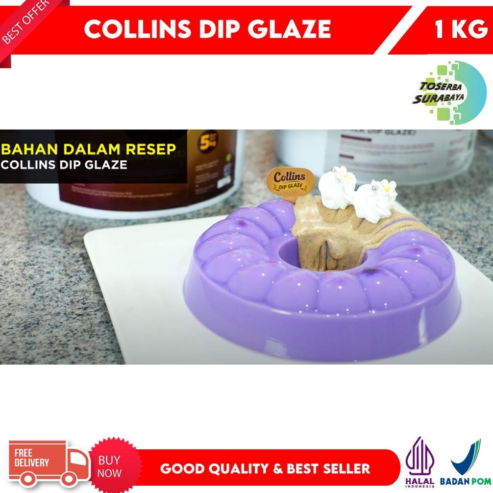 

Collins Dip Glaze 1Kg - Selai Topping & Filling Best Seller