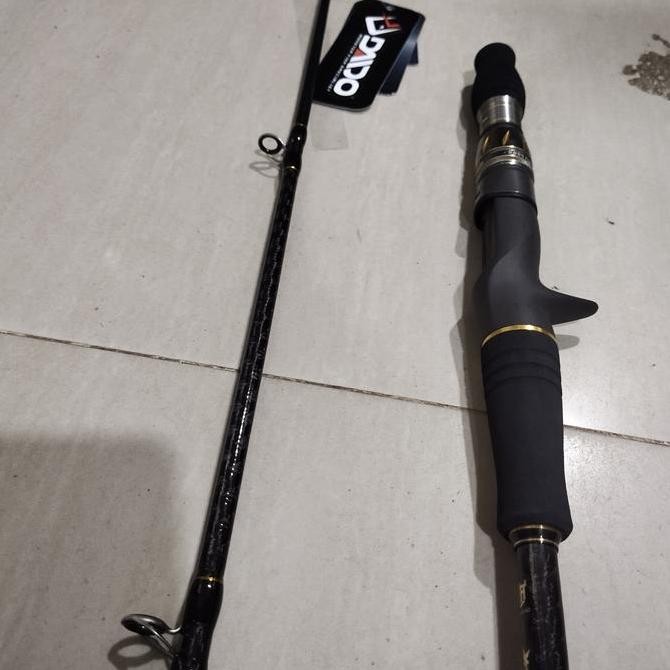 joran pancing jigging daido trisula terror 602 180 solid carbon OH BC Original