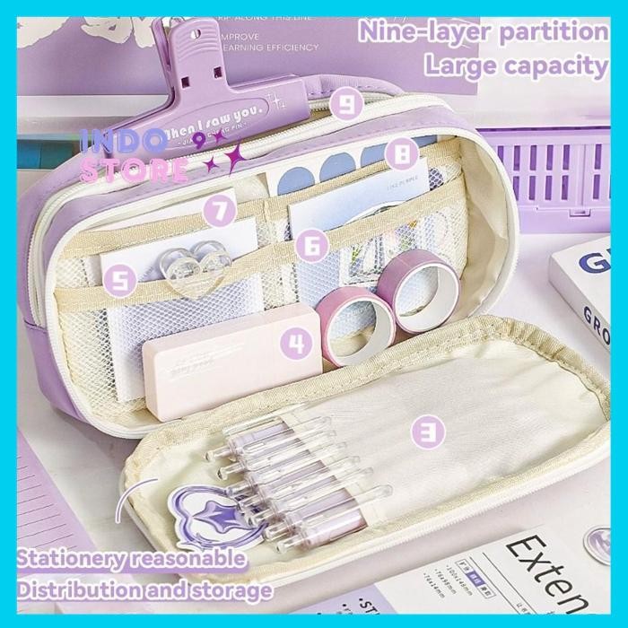 

KOTAK PENSIL TALI SERUT GANDA KAPASITAS BESAR - DESAIN MINIMALIS & BERNILAI TINGGI UNTUK PERLENGKAPAN SEKOLAH/KANTOR H687 BY INDOSTORE9