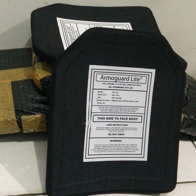 PLAT BODYVEST LEVEL 4 ARMOGUARD LITE/PLAT BAJA ANTI PELURU LEVEL 4 ORIGINAL DAN TERPERCAYA